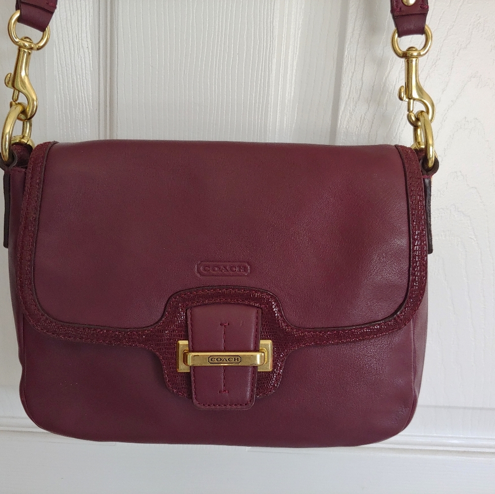 COACH  Crossbody Merlot Leather Purse